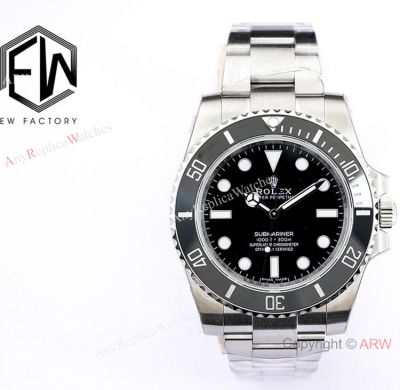 v2 Rolex Submariner NO DATE Watch Swiss 3135 Stainless steel Black